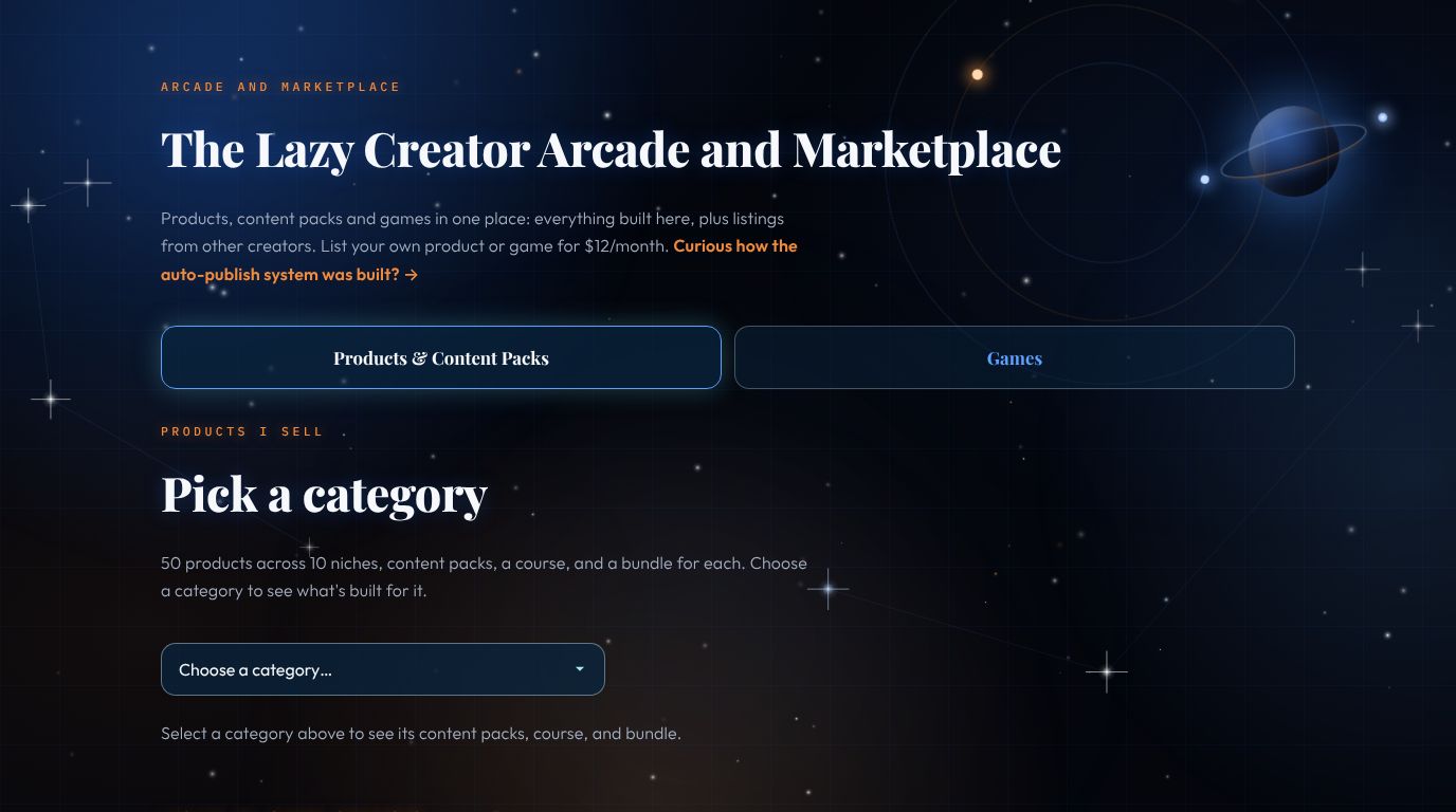 Arcade and Marketplace