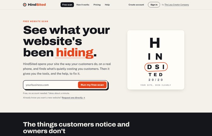 HindSited website
