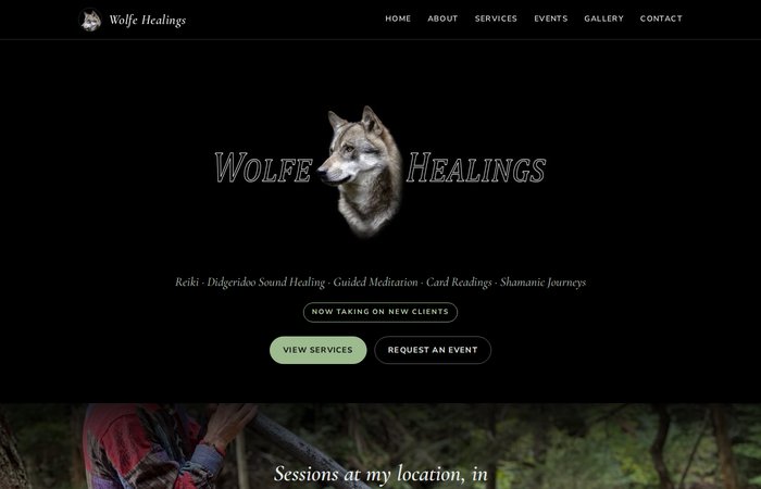 Wolfe Healings website
